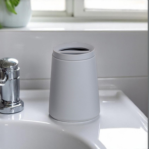 Showerdrape Garda Light Grey Bathroom Sink Accessory Toothbrush Holder