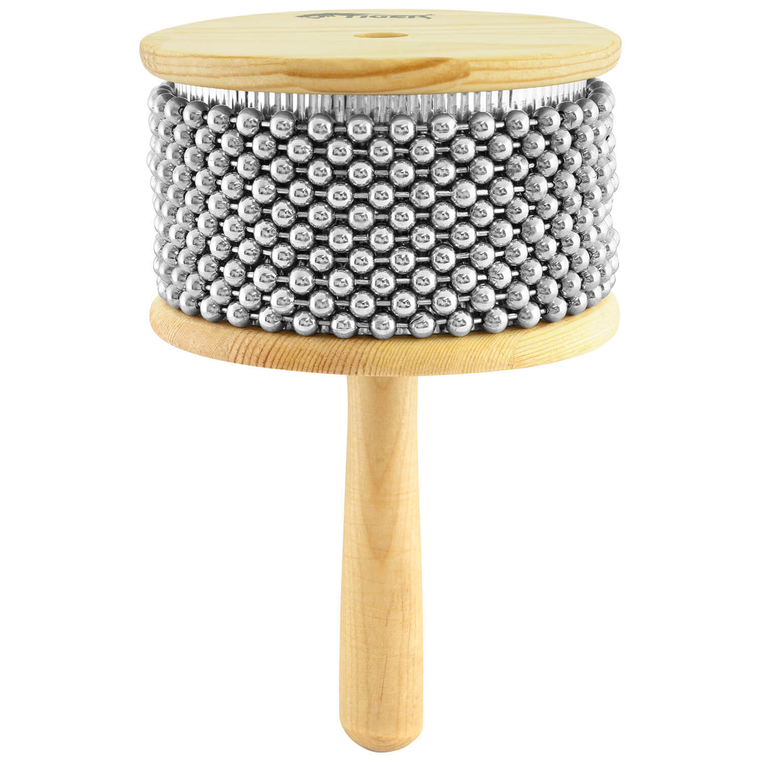 B&Q - Large Wooden Cabasa/afucheSteel Ball ChainsLatin Percussion - Image 2