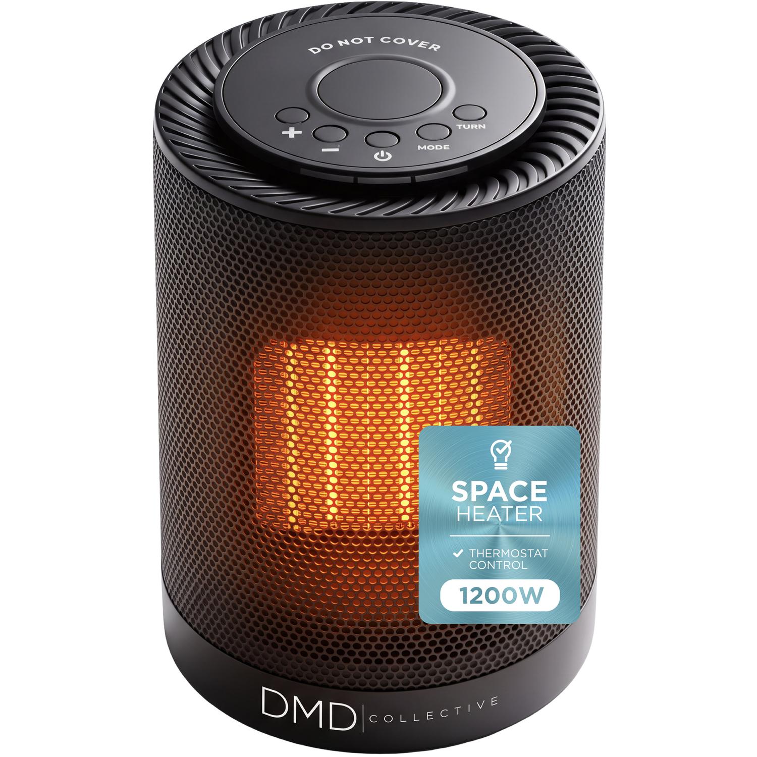 Dmd Collective 9 Inch Ceramic Space Heater With Oscillation & 9Hr Timer 1200W