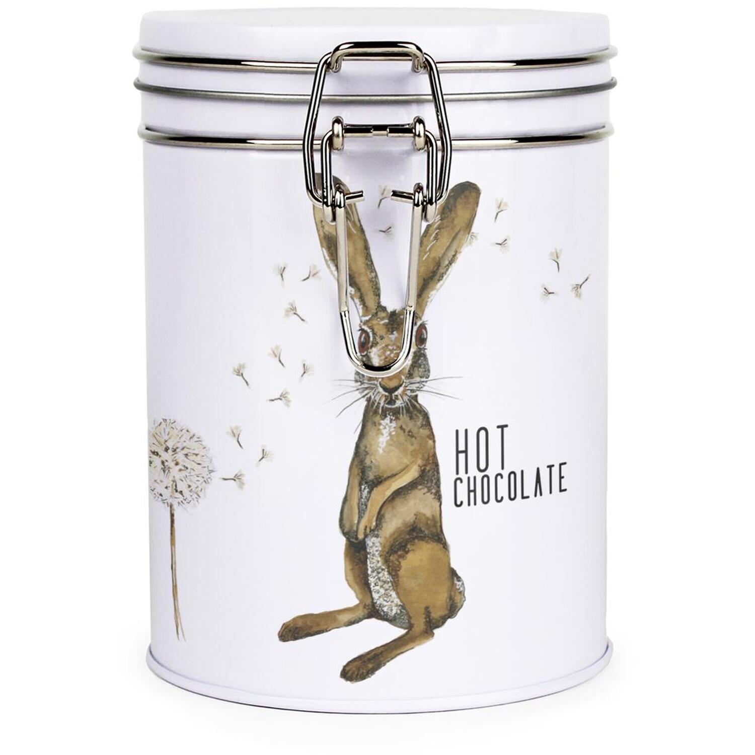 Purely Home Hare & Dandelions Clip-Lid Kitchen Storage Canister - Hot Chocolate