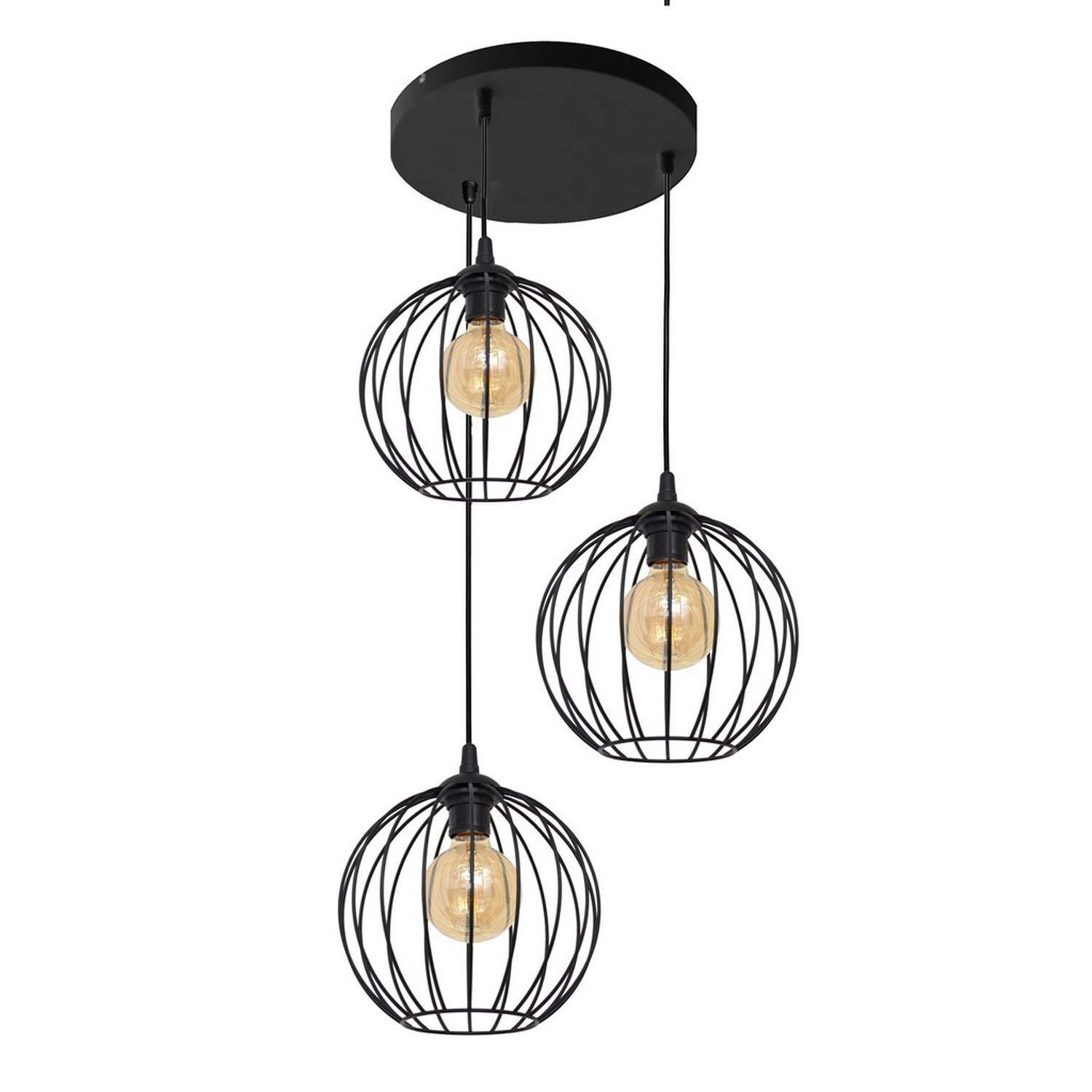 Helam Lighting Mercure Pendant Light Black