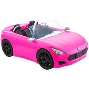 Barbie Pink Convertible 2-Seater Vehicle with Rolling Wheels, HBT92