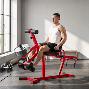 SPORTNOW 3-in-1 Leg Extension and Curl Machine, 300kg Capacity, Red