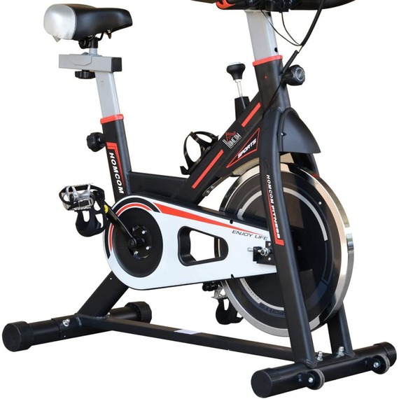 HOMCOM Exercise Bike Fitness Trainer with LCD Display 