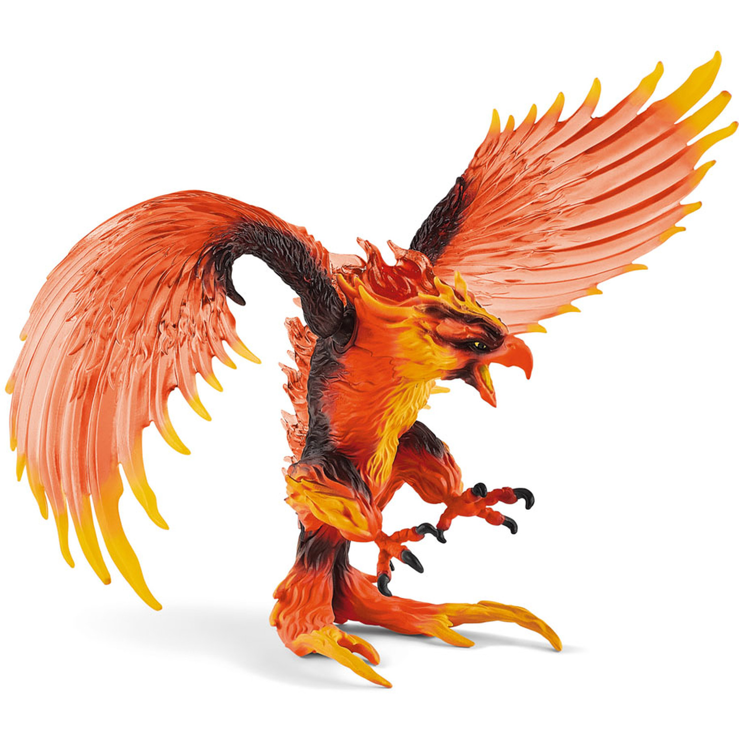 Image of SCHLEICH Eldrador Creatures Fire Eagle Toy Figure - Black
