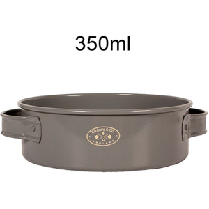 Set of 2 Luxury Pet Feeding Tin Bowls 350ml