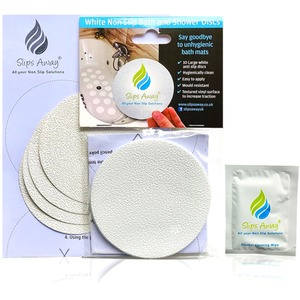 White Non Slip Large Bath Stickers White shot 2829120