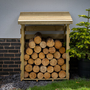 Compact Pent Log Store