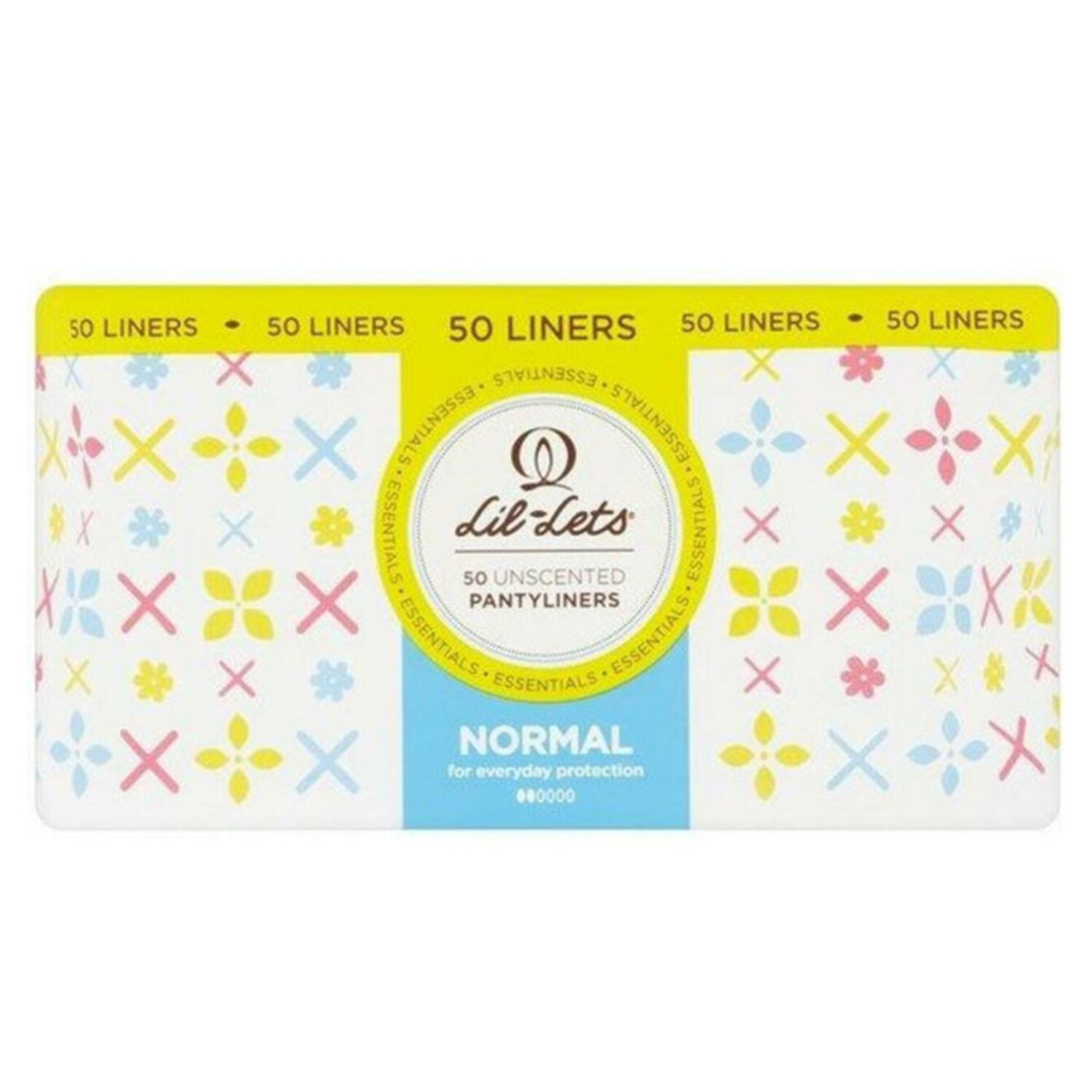 Protège-slips Lil-Lets Essential - Lot De 50 - Liners Fins Et Discrets - Pour Confort Et Sécurité Au Quotidien !