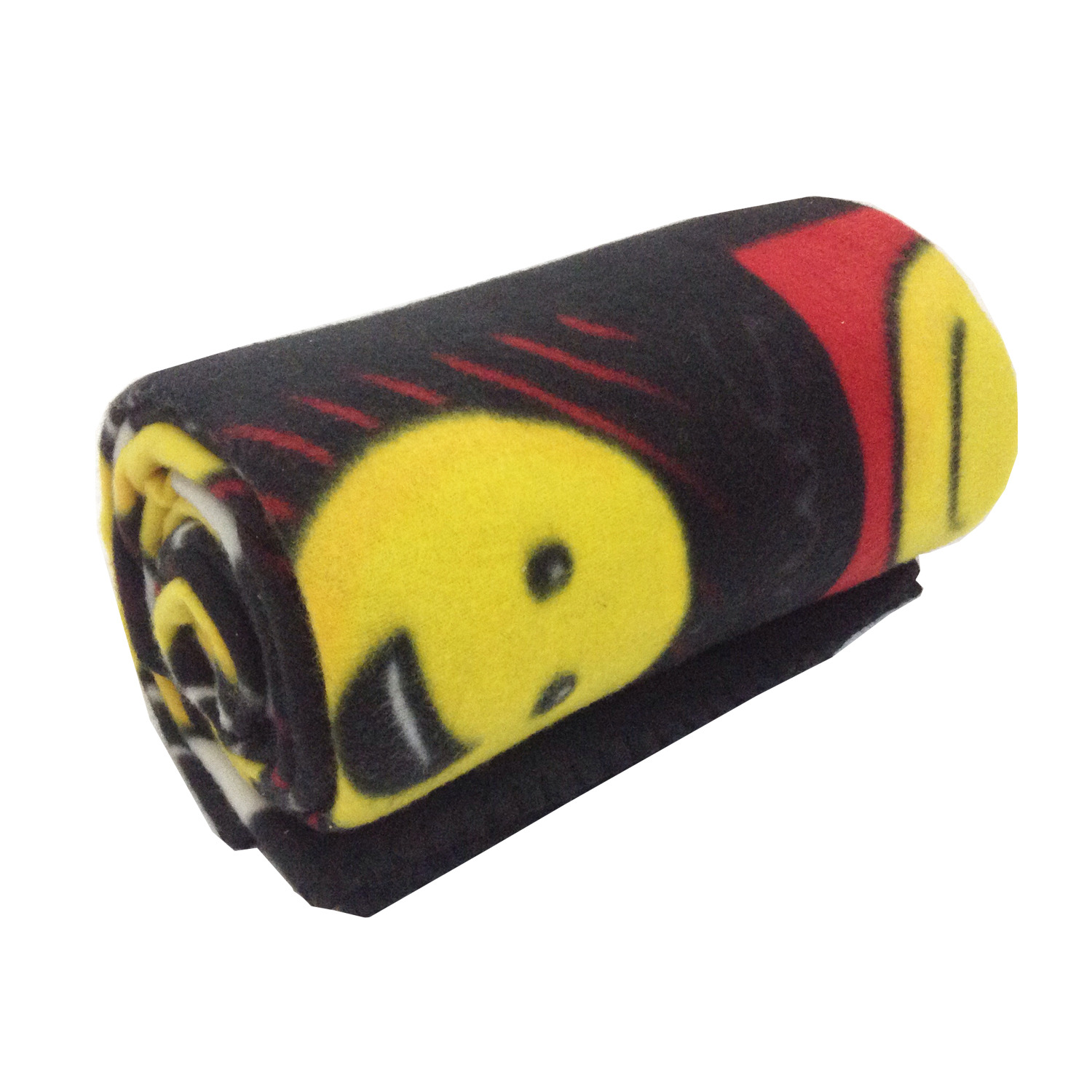 Fun Emoji Expressions Soft Plush Polar Fleece Blanket - Black