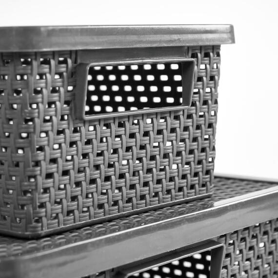 Pack Of Rattan Storage Box