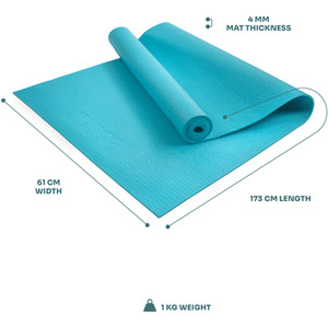 Turquoise Myga Entry Level Yoga Mat shot 5195725