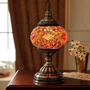 Marrakech Table Lamp Lantern with Mosaic Glass