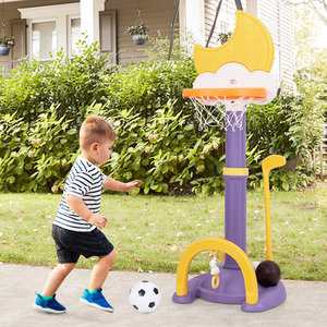 4-in-1 Kids Basketball Hoop