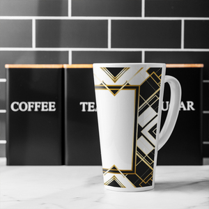 Art Deco Frame Latte Mug