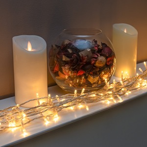 240 Warm White Multi-Function LED Xmas String Lights