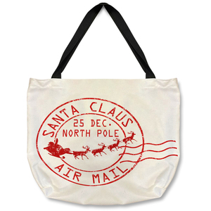 Santa Claus Air Mail Dining Tote bag
