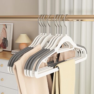 Pack of 8 My Home Soft Grip Plastic Hangers