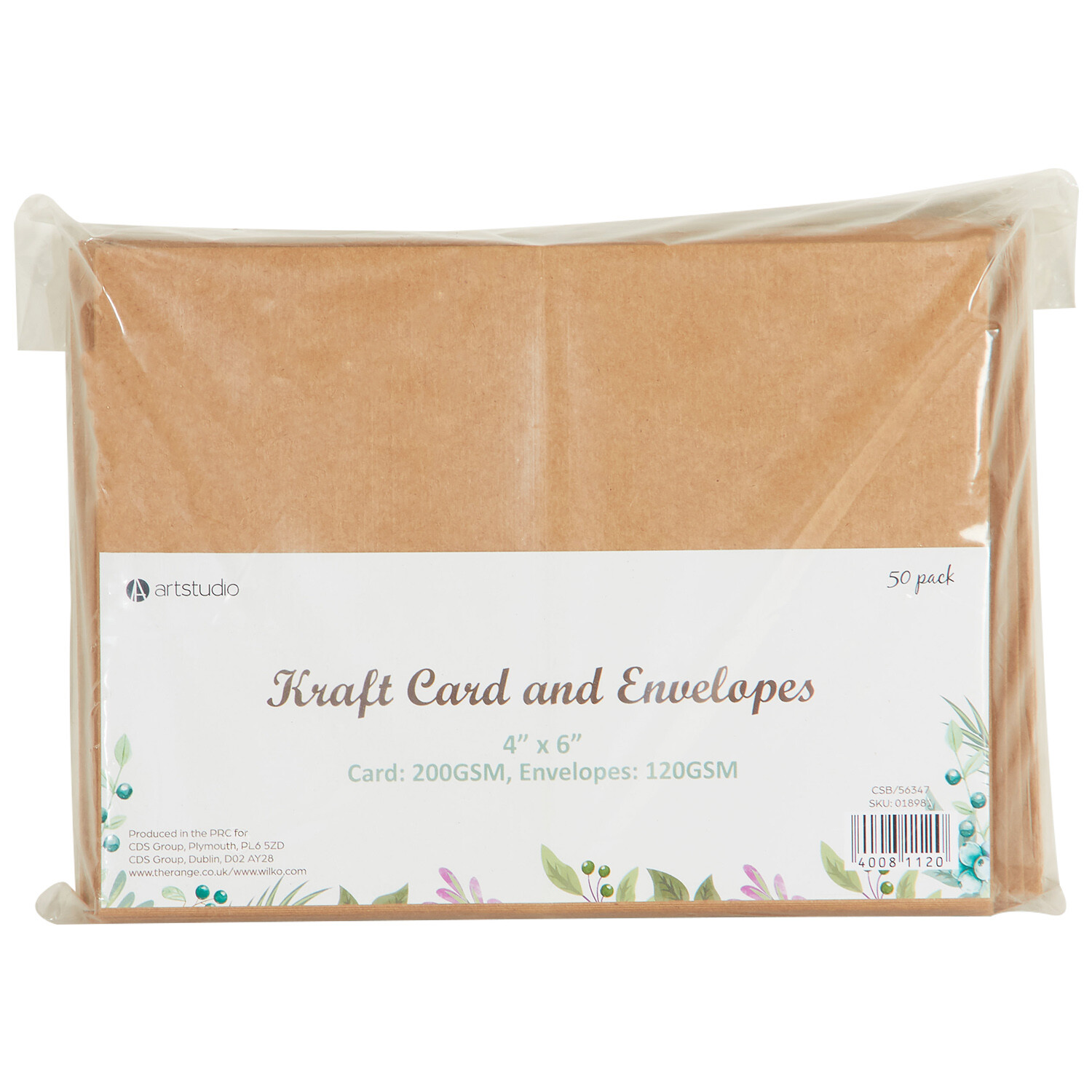 Kraft Card and Envelopes