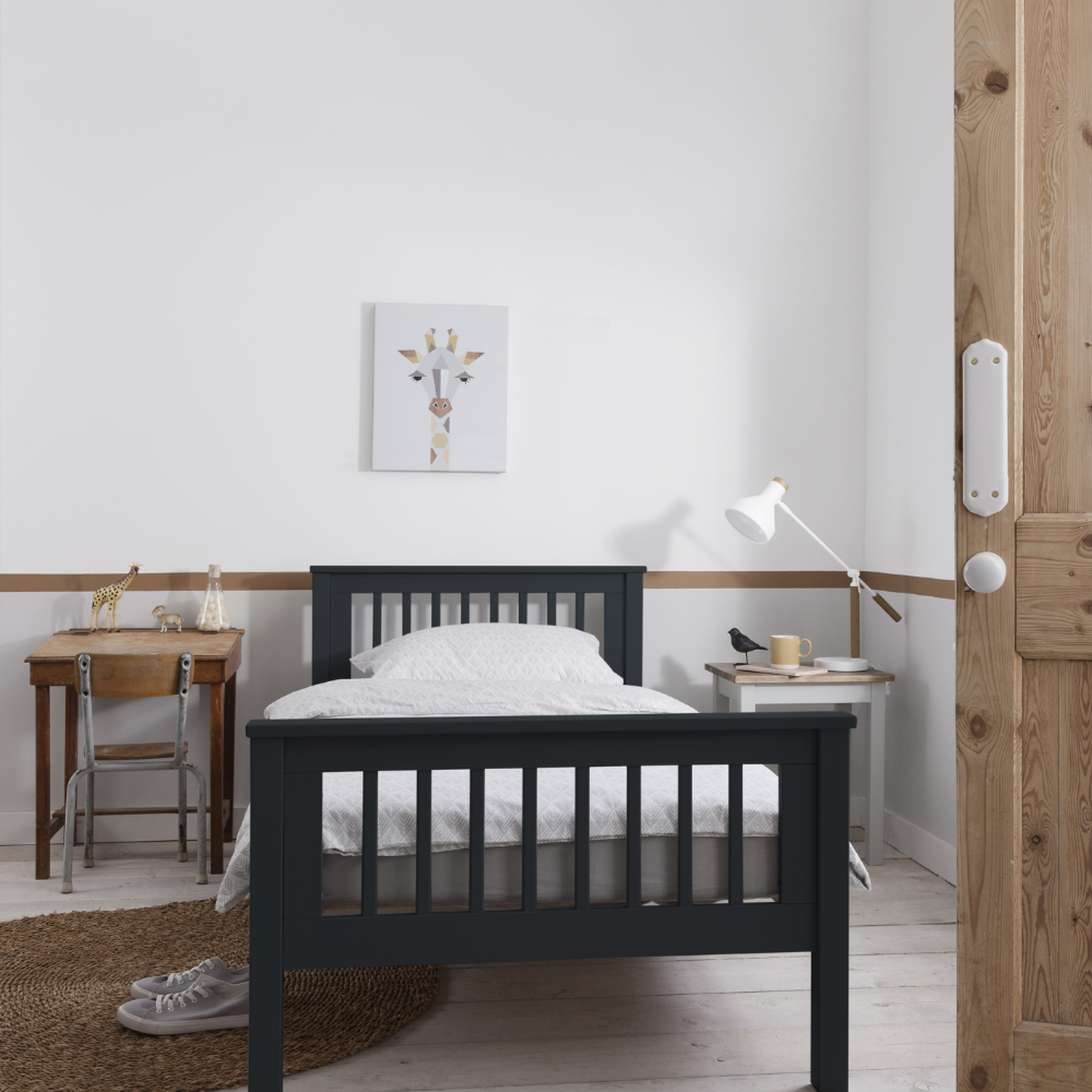 Hampshire Single Bed Frame - Anthracite