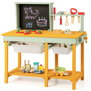 Kids Workbench Playset Pretend Tool Bench