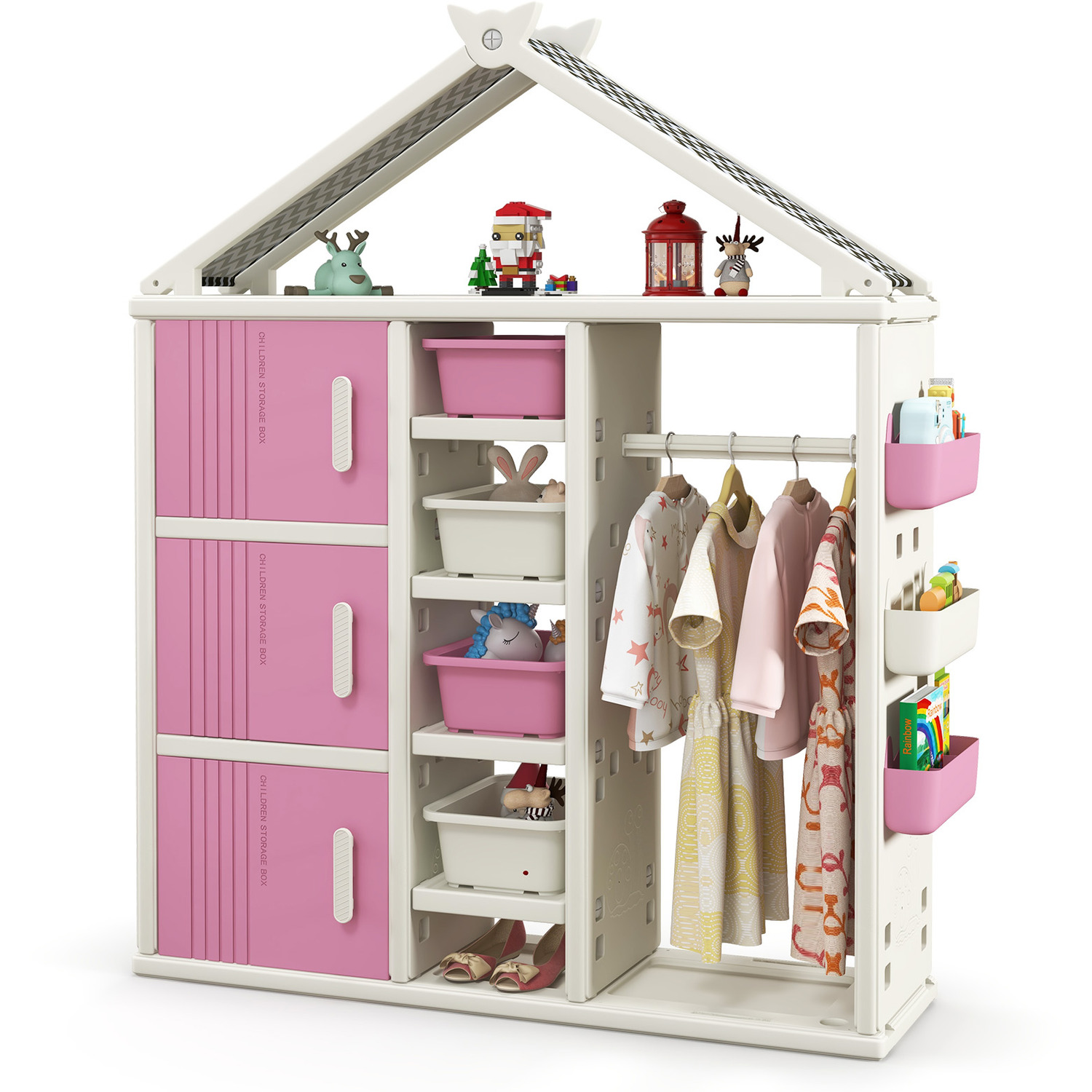 Kids Costume Storage Closet - Pink