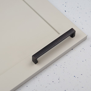 Brushed American Copper Square Cabinet Pull Handle 160mm