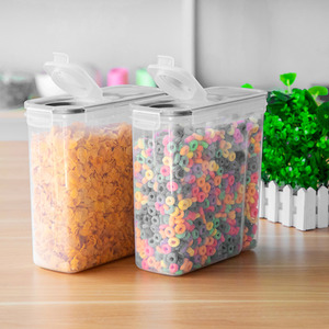 Set of 4 Large Food Storage Containers with Airtight Lids