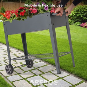 Anthracite Raised bed with wheels shot 7626886