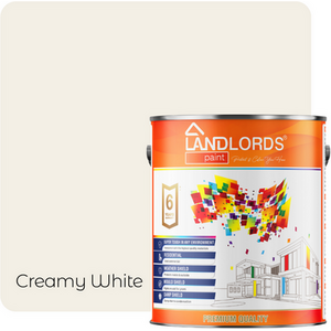Creamy White / 1l Landlord's Interior Paint Washable and Durable Finish for Walls and Ceilings shot 8371261