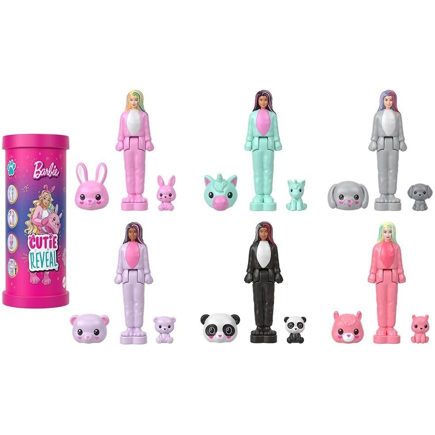 Mini BarbieLand Cutie Reveal Doll And Pet