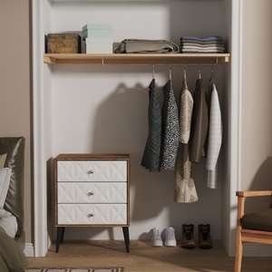 Pixel Ready Assembled 3 Drawer Chest