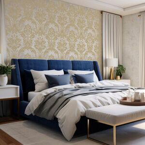 Belgravia Decor Plaster Damask Gold  Cream