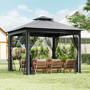 Patio Gazebo Double-Roof Canopy Tent