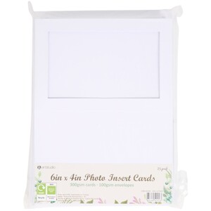 Pack of 25 Photo Insert Cards