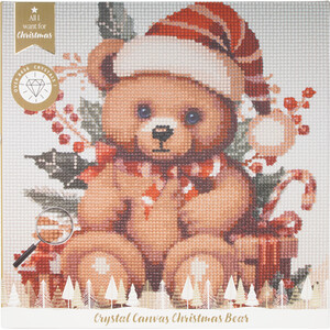 Crystal Canvas Christmas Bear Kit