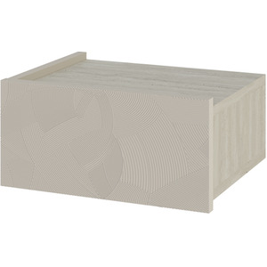 Sandstone, Travertine Wall Bedside Table with Drawer Handleless Nightstand shot 10683951