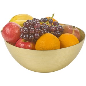 Large Decorative Fruit Salad Glass Bowl
