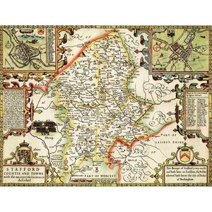 Suffolk Historical Map 1000 Piece Jigsaw Puzzle (1610)