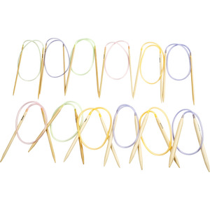 Circular Knitting Needle L 60-80 cm size 3-10 mm 12 pc