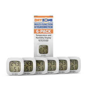 Dryzone Hygrometer White x 6 Pack