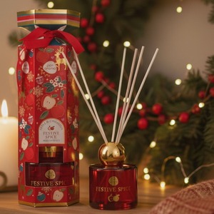 Christmas Reed Diffuser Festive Spice Apple Cinnamon Fragrance 100ml