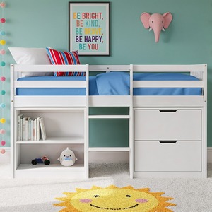 Jens Sleepstation Shorty Cabin Bed in White