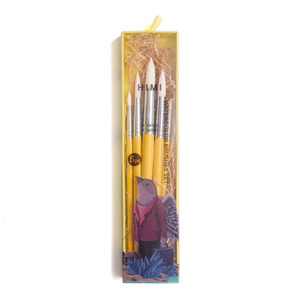HIMI Brush Set of 5 - Set includes 5 round brushes (Yellow)