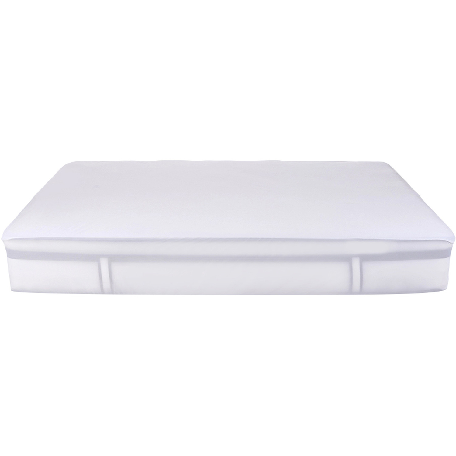 White Waterproof Mattress Protector - White Double