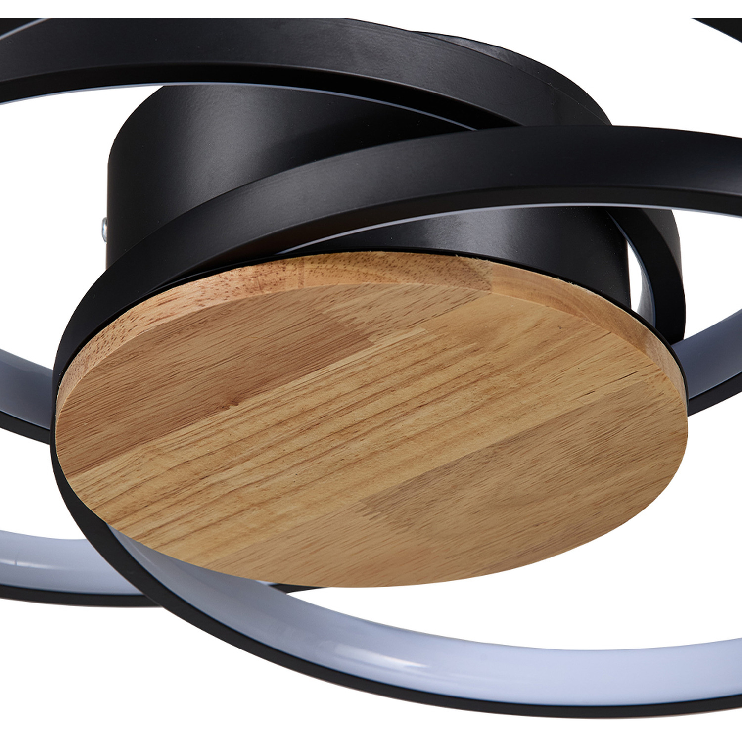 Contemporary Geometric Light Ceiling Light - Black