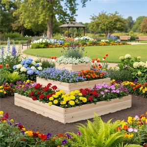 Yaheetech 3-Tier Fir Wood Raised Garden Bed