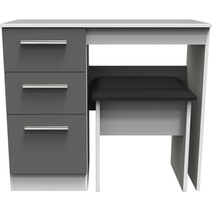 Contrast Ready Assembled Two Piece Bedroom Set Dust Grey  White