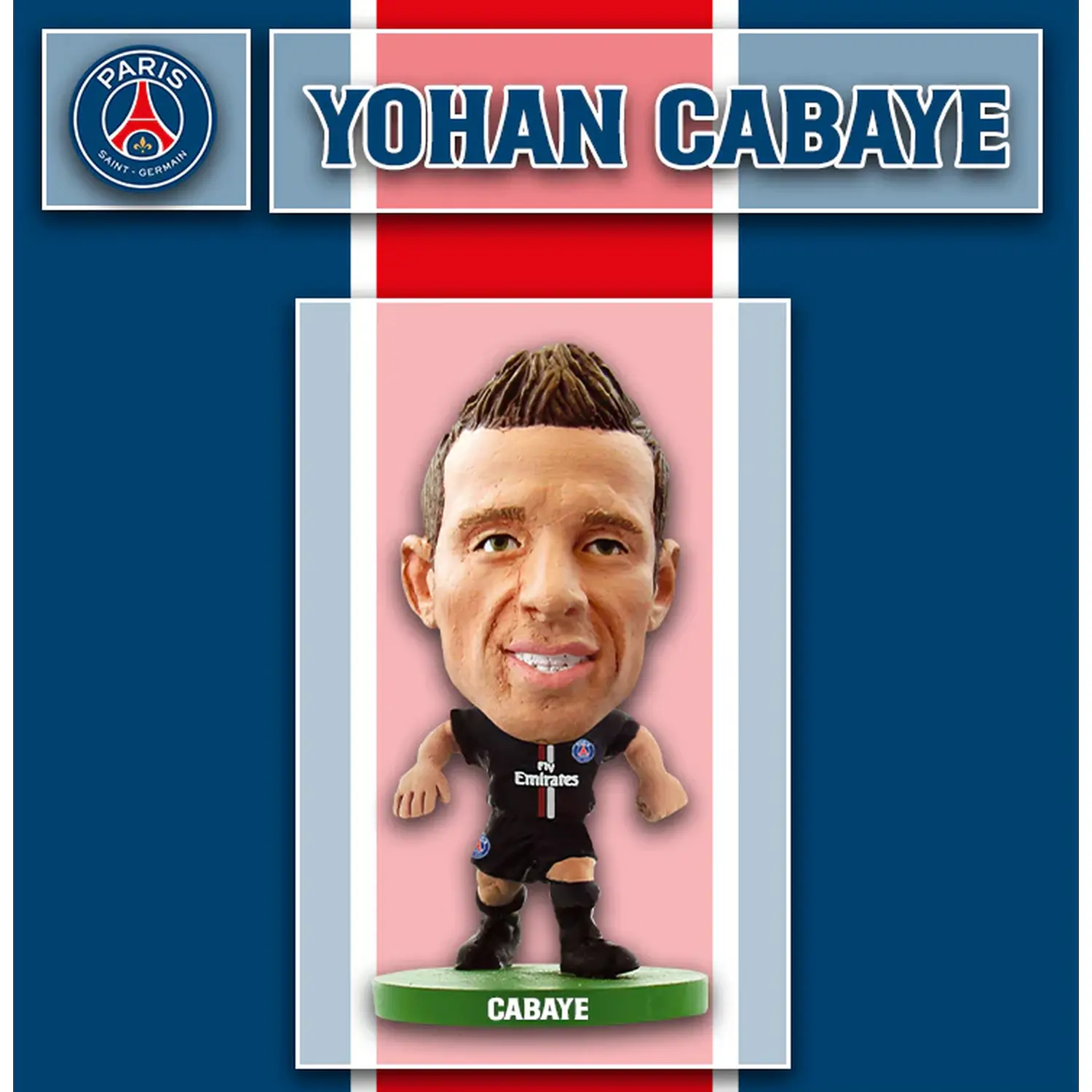 SoccerStarz Paris St Germain Yohan Cabaye HomeKit 2015 version 5cm Figure - Black