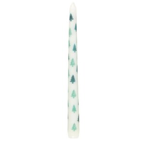 Fir Tree Candle Holder with Taper Candle Festive Centerpiece